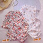 Girls' bodysuit and trousers, sizes 3 to 24 months
