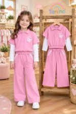 Girls' bomber-style trousers (ages 5 to 12)