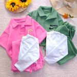 Girls' bomber-style trousers (ages 5 to 12)