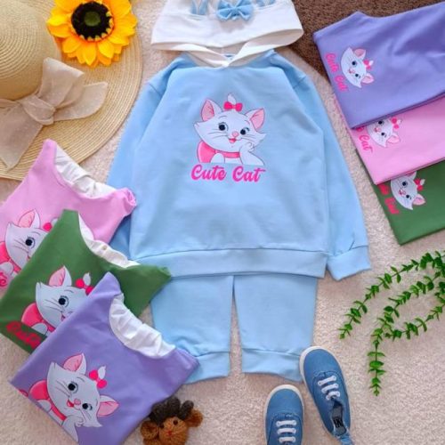 Girls' hoodie and pants, sizes 45 and 50
