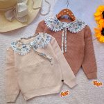 Girls' knit blouse, sizes 40 to 55