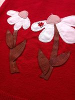 Girls' knit top, sizes 45 to 55
