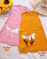 Girls' knit top, sizes 45 to 55