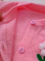 Girls' knitted cardigan, sizes 40 to 55