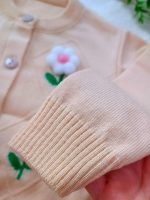 Girls' knitted cardigan, sizes 40 to 55
