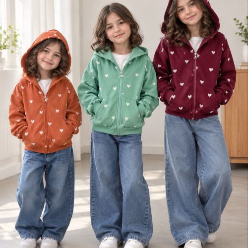 Girls' sweatshirt, sizes 50 to 60