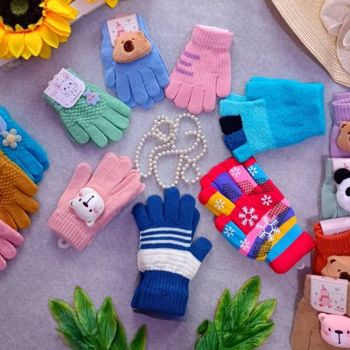 Gloves for girls and boys, ages 2 to 12