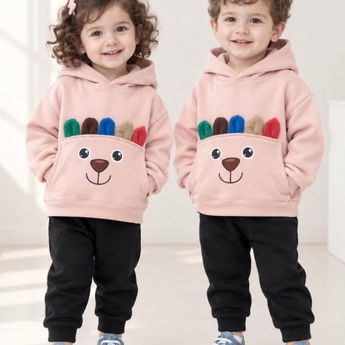 Sweatshirts and pants for girls and boys, ages 1 to 4 years