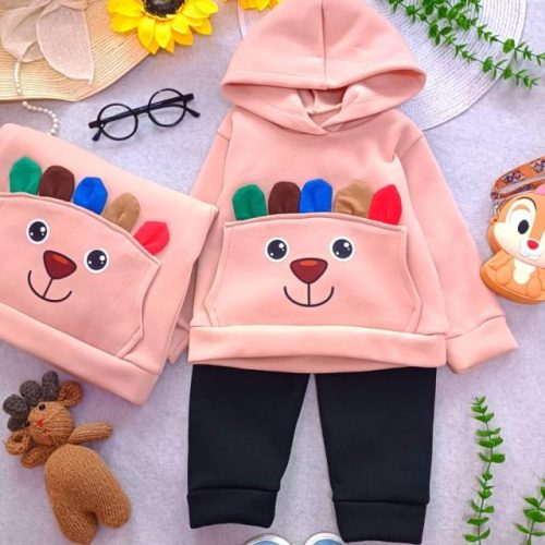 Sweatshirts and pants for girls and boys, ages 1 to 4 years