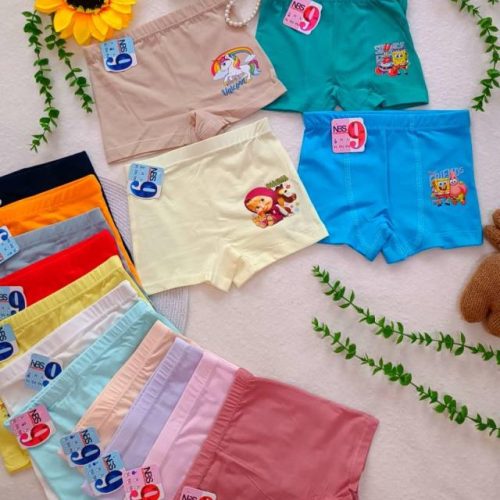 Underwear for girls and boys, ages 2 to 10