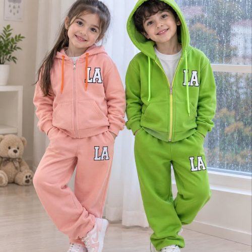 Sweatshirt and pants for girls and boys, sizes 40 to 50